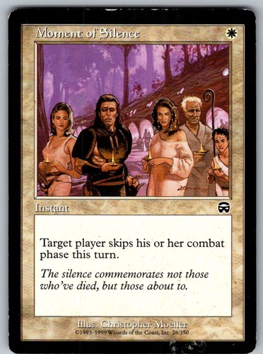 Mtg moment silence magic - mtg,